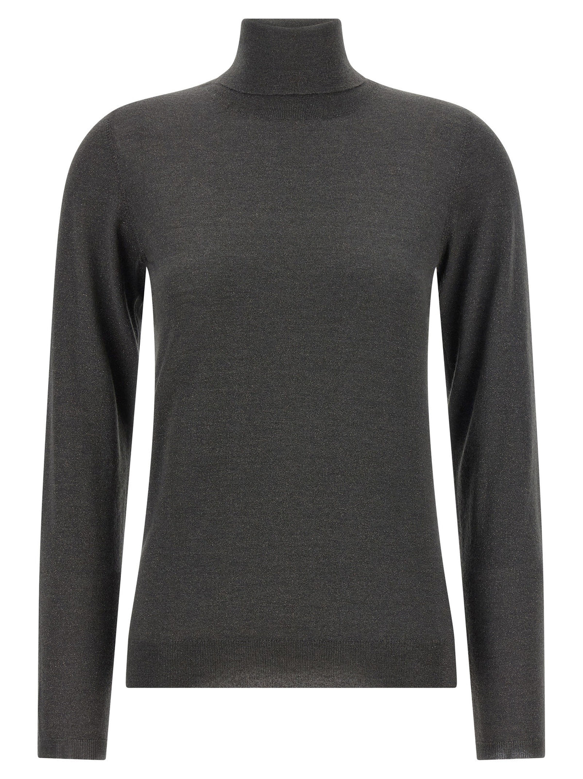 Brunello Cucinelli Sparkling Turtleneck Sweater Grey