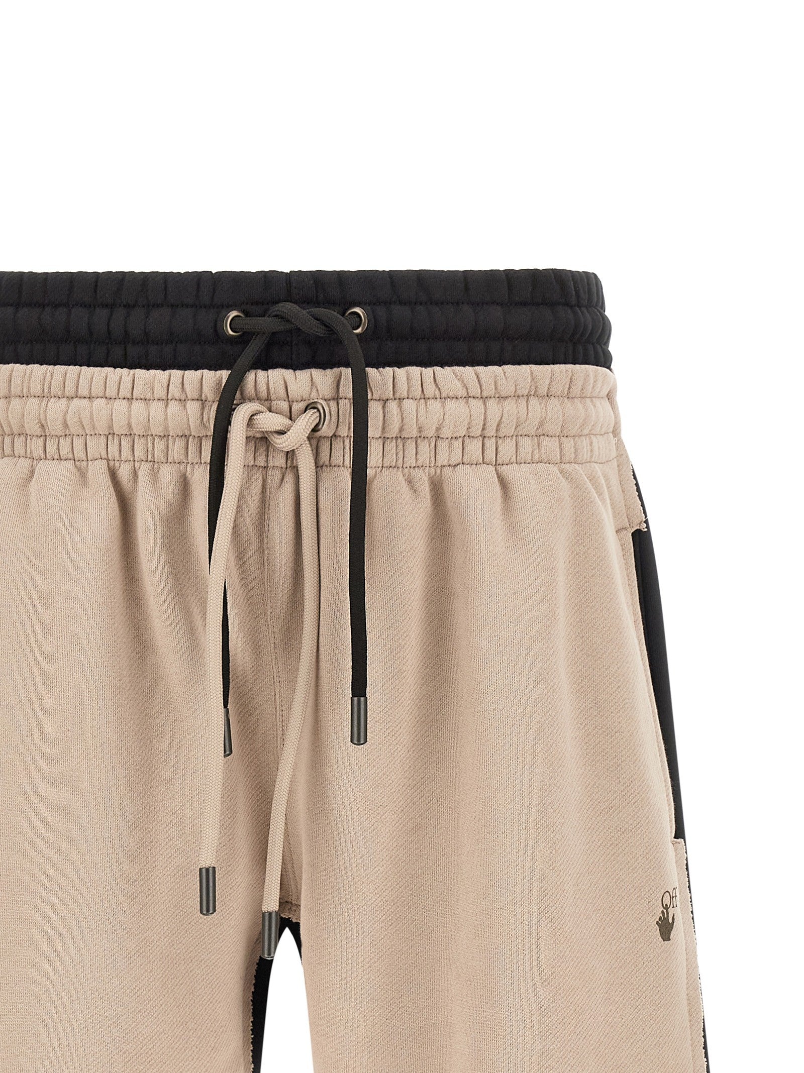 Off-White Spices Arrow Overlap Skate Bermuda Shorts Gold