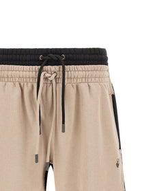 Off-White Spices Arrow Overlap Skate Bermuda Shorts Gold
