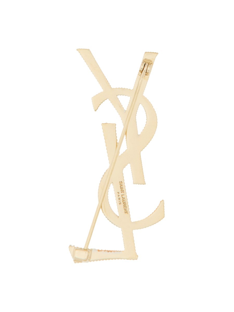 Saint Laurent Women's Spilla Cassandre Gold