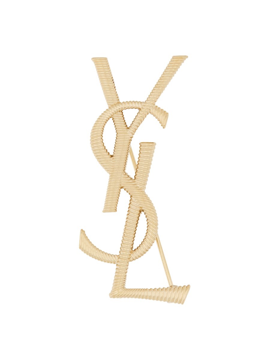 Saint Laurent Women's Spilla Cassandre Gold