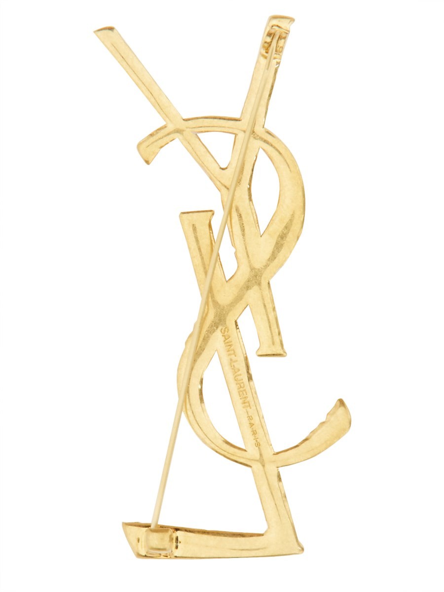 Saint Laurent Women's Spilla Cassandre Gold, view 2