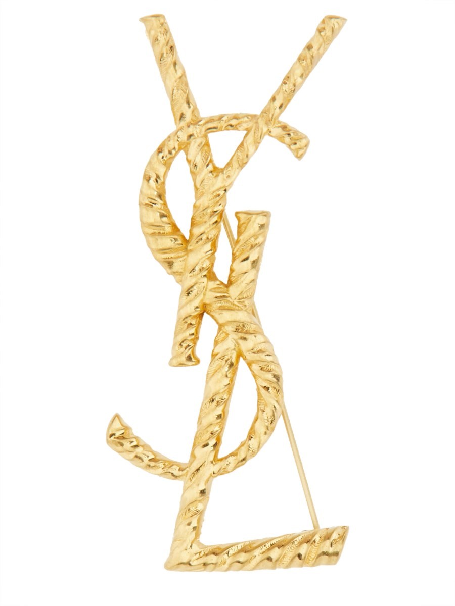 Saint Laurent Women's Spilla Cassandre Gold