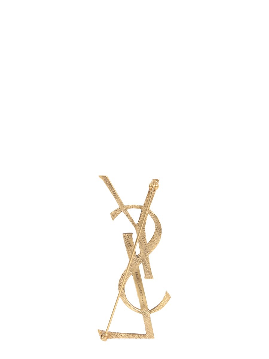 Saint Laurent Women's Spilla Monogramme Gold