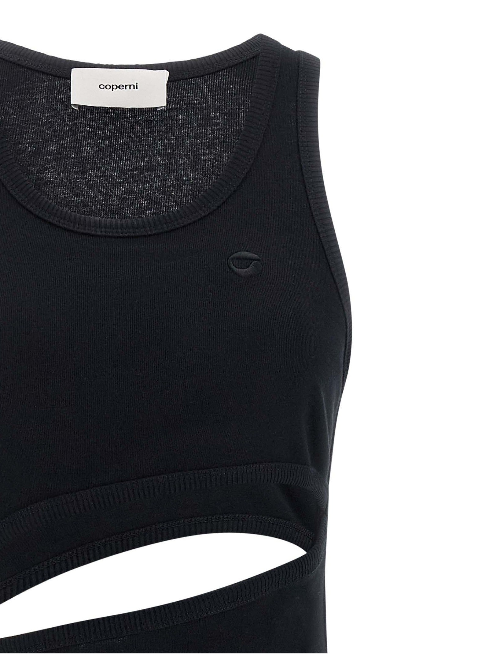Coperni Spiral Dress Black