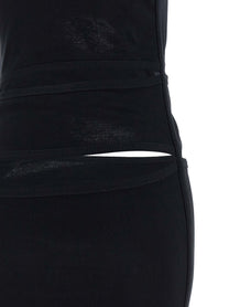 Coperni Spiral Dress Black
