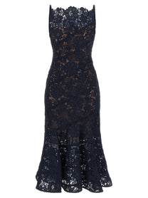 self-portrait Spiral Lace Lace Dress Blue