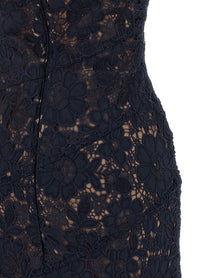self-portrait Spiral Lace Lace Dress Blue
