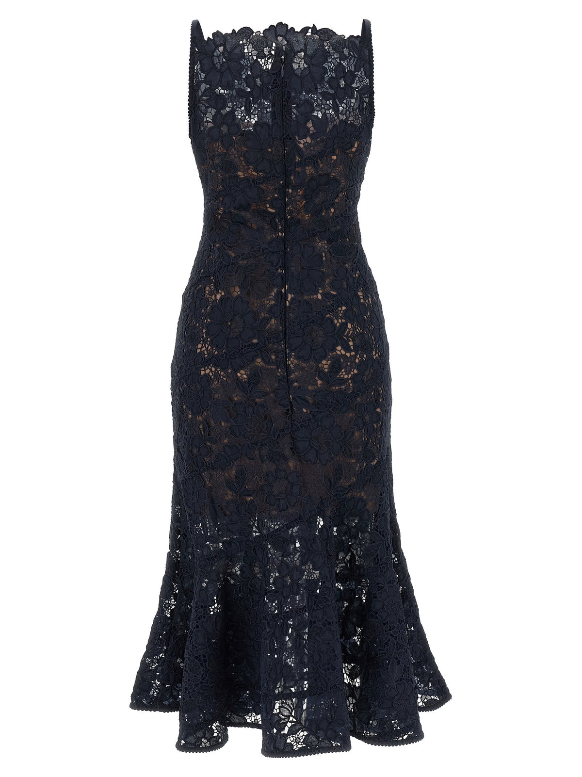 self-portrait Spiral Lace Lace Dress Blue