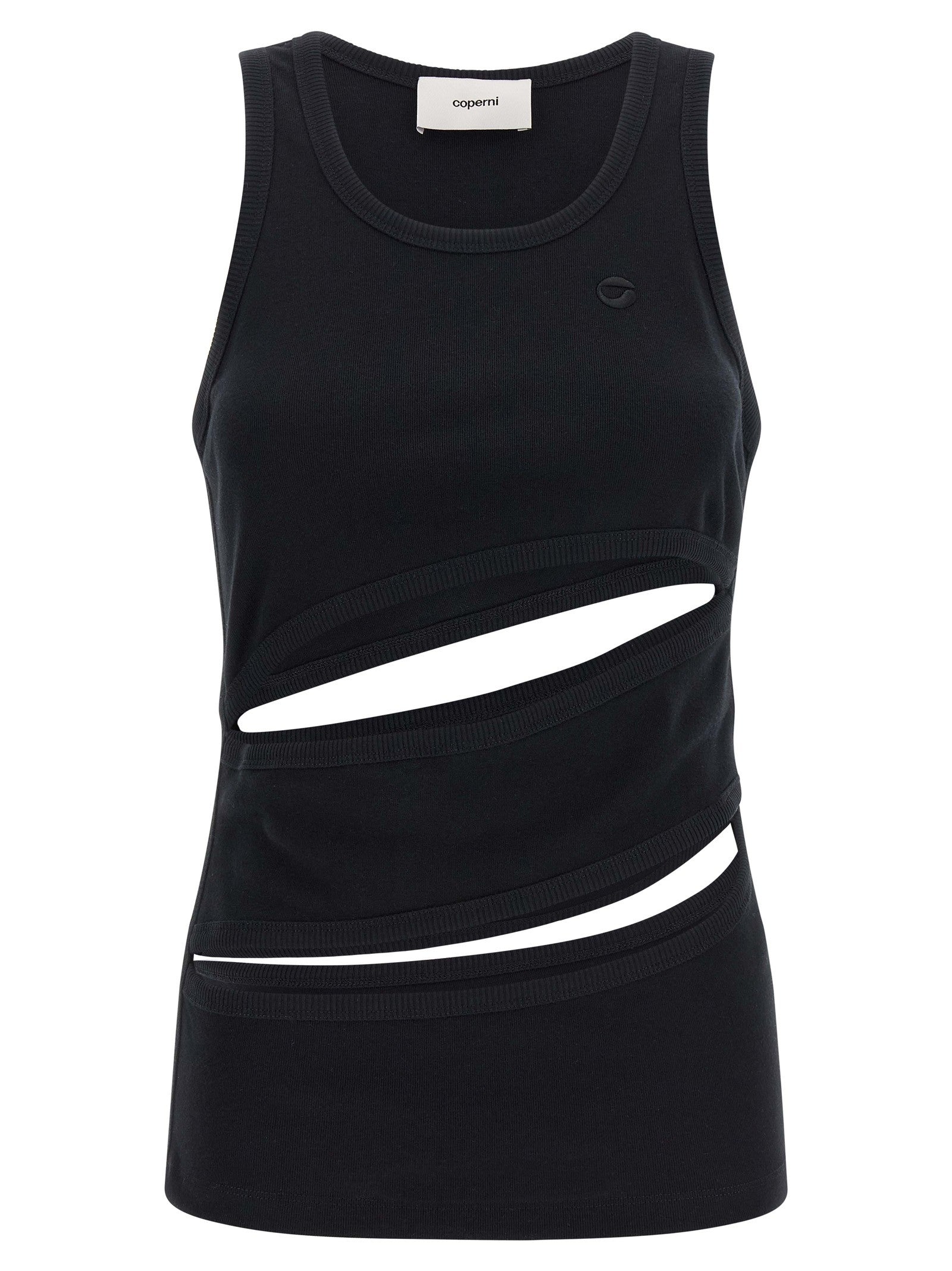 Coperni Spiral Tank Top Black