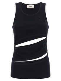 Coperni Spiral Tank Top Black