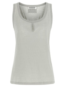 Victoria Beckham Split Tank Top Grey