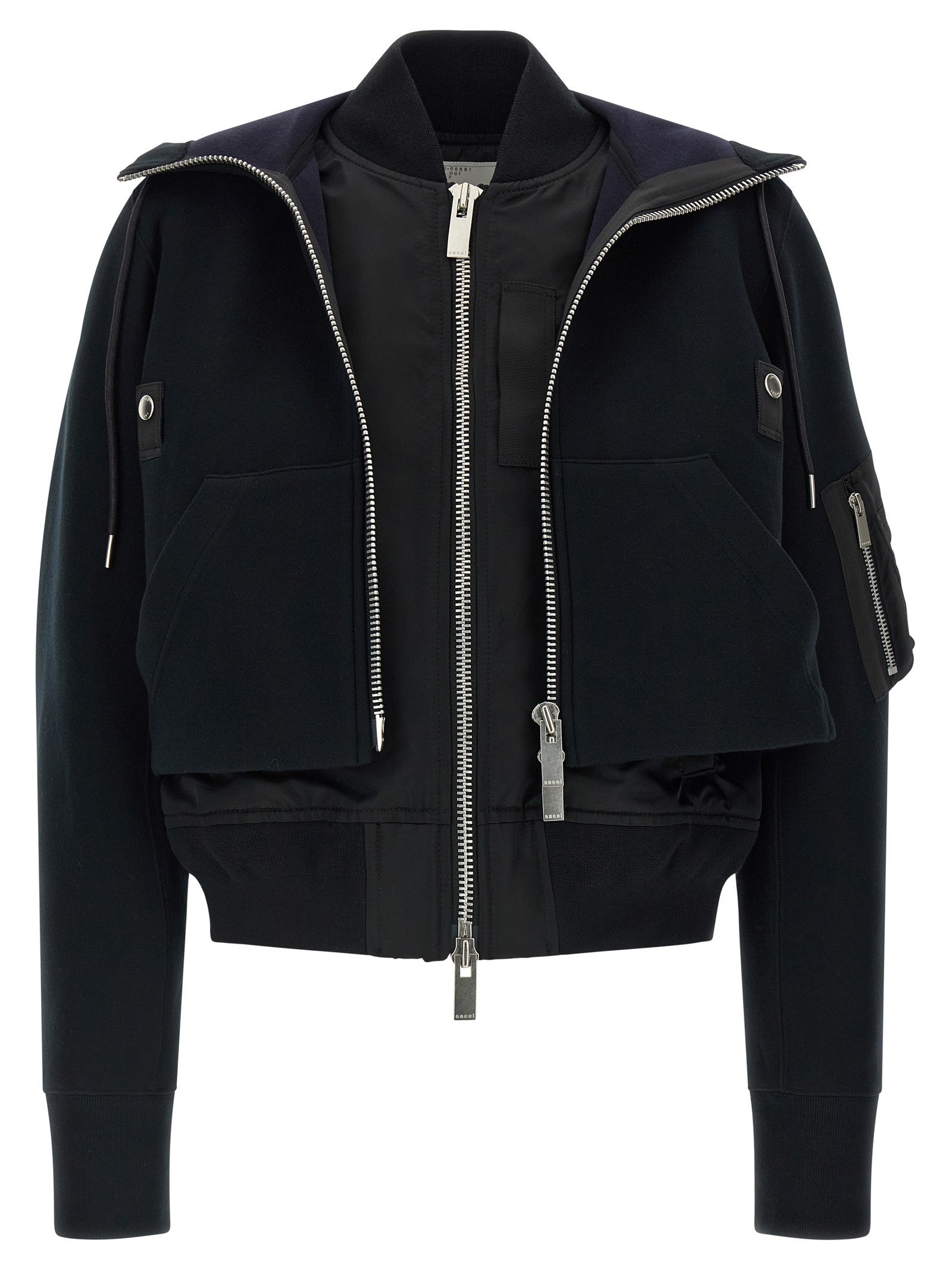 Sacai Sponge Bomber Jacket Black