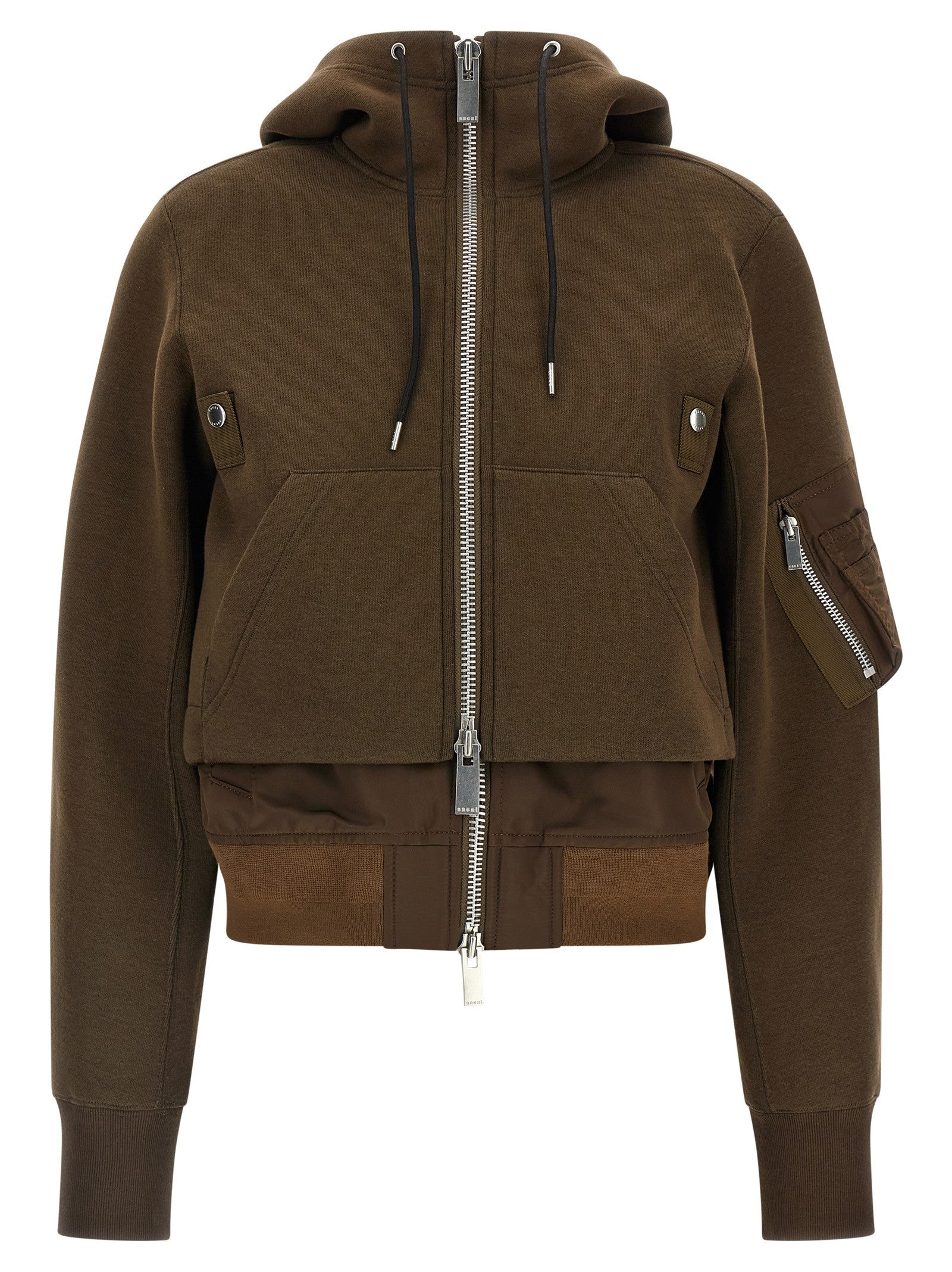 Sacai Sponge Bomber Jacket Brown