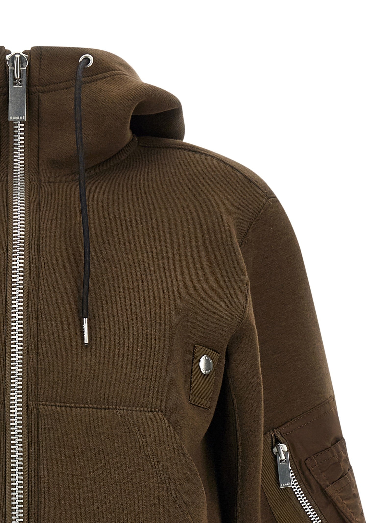 Sacai Sponge Bomber Jacket Brown