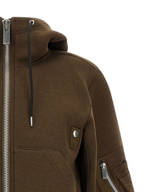 Sacai Sponge Bomber Jacket Brown