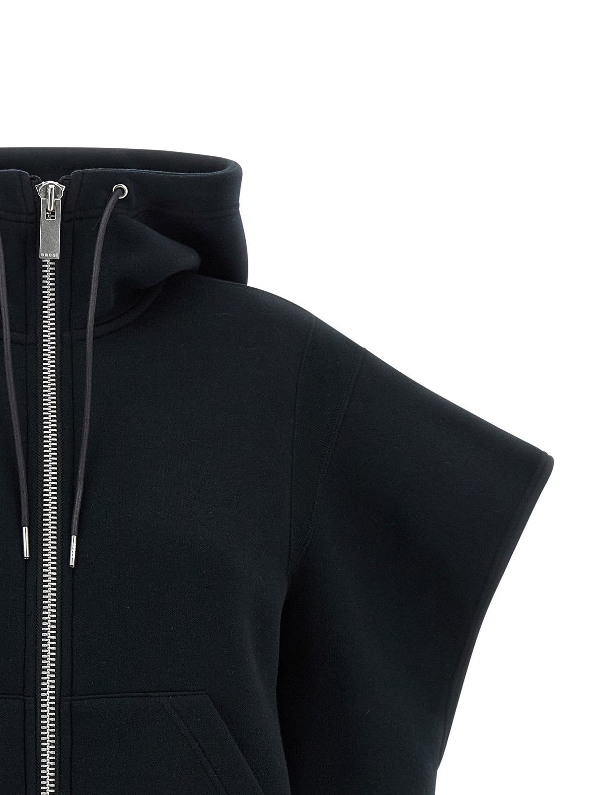 Sacai Sponge Hoodie Black