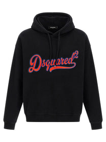 Dsquared2 Sponge Patch Hoodie Black
