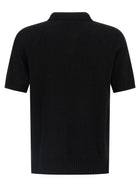 ma' ry' ya Spongy Effect Polo Shirt Black, view 2