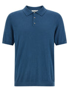 Roberto Collina Spongy Effect Polo Shirt Blue