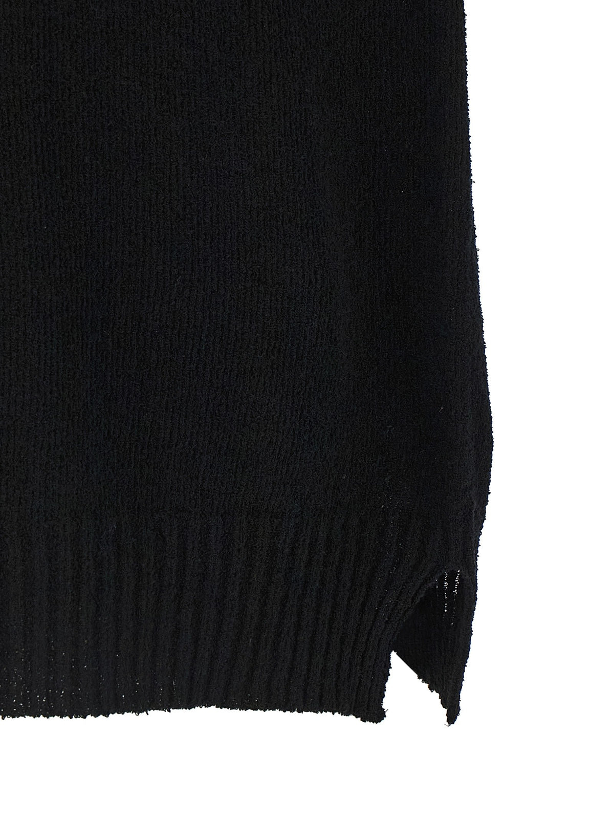 ma' ry' ya Spongy Effect Polo Shirt Black
