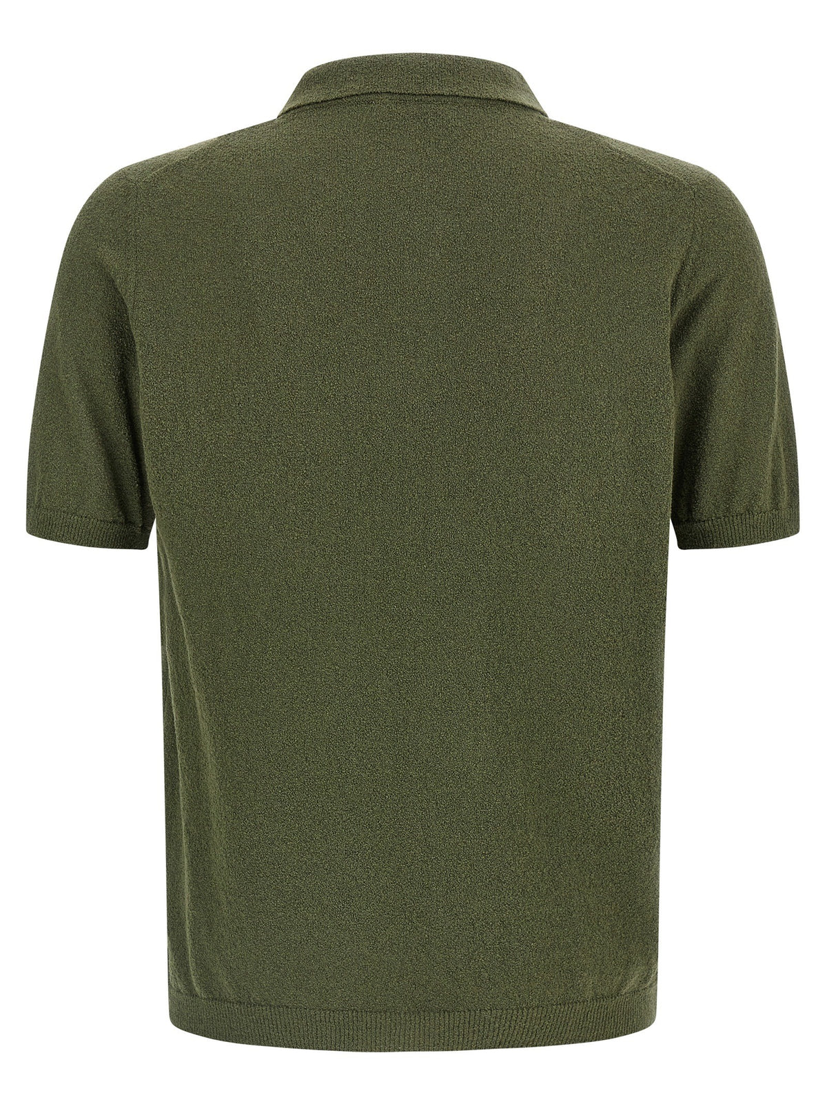 Roberto Collina Spongy Effect Polo Shirt Green