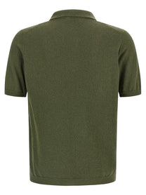 Roberto Collina Spongy Effect Polo Shirt Green