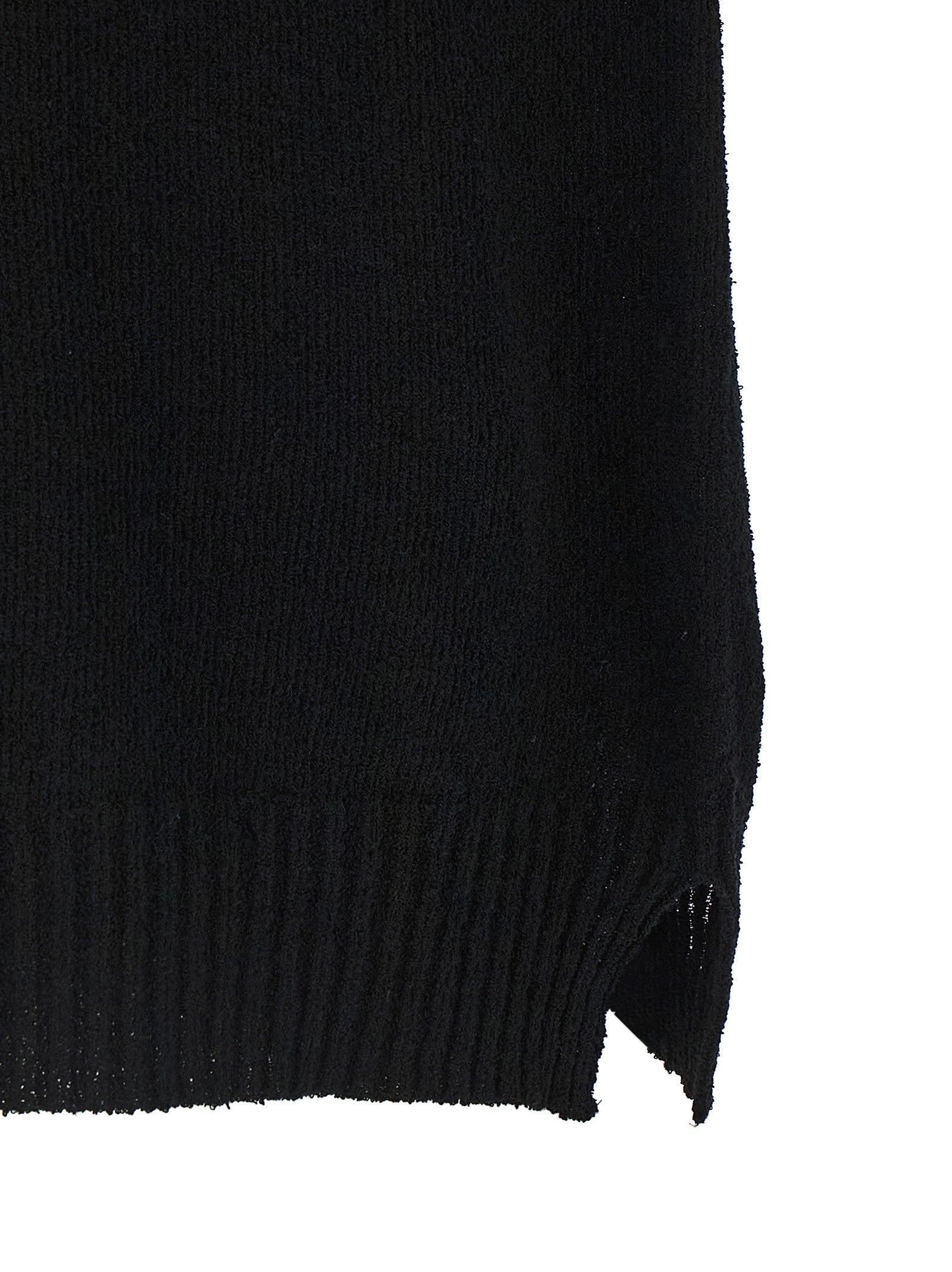 ma' ry' ya Spongy Effect Polo Shirt Black