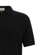 ma' ry' ya Spongy Effect Polo Shirt Black, view 3