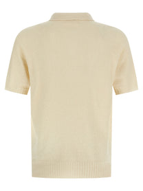 ma' ry' ya Spongy Effect Polo Shirt Beige