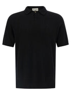 ma' ry' ya Spongy Effect Polo Shirt Black