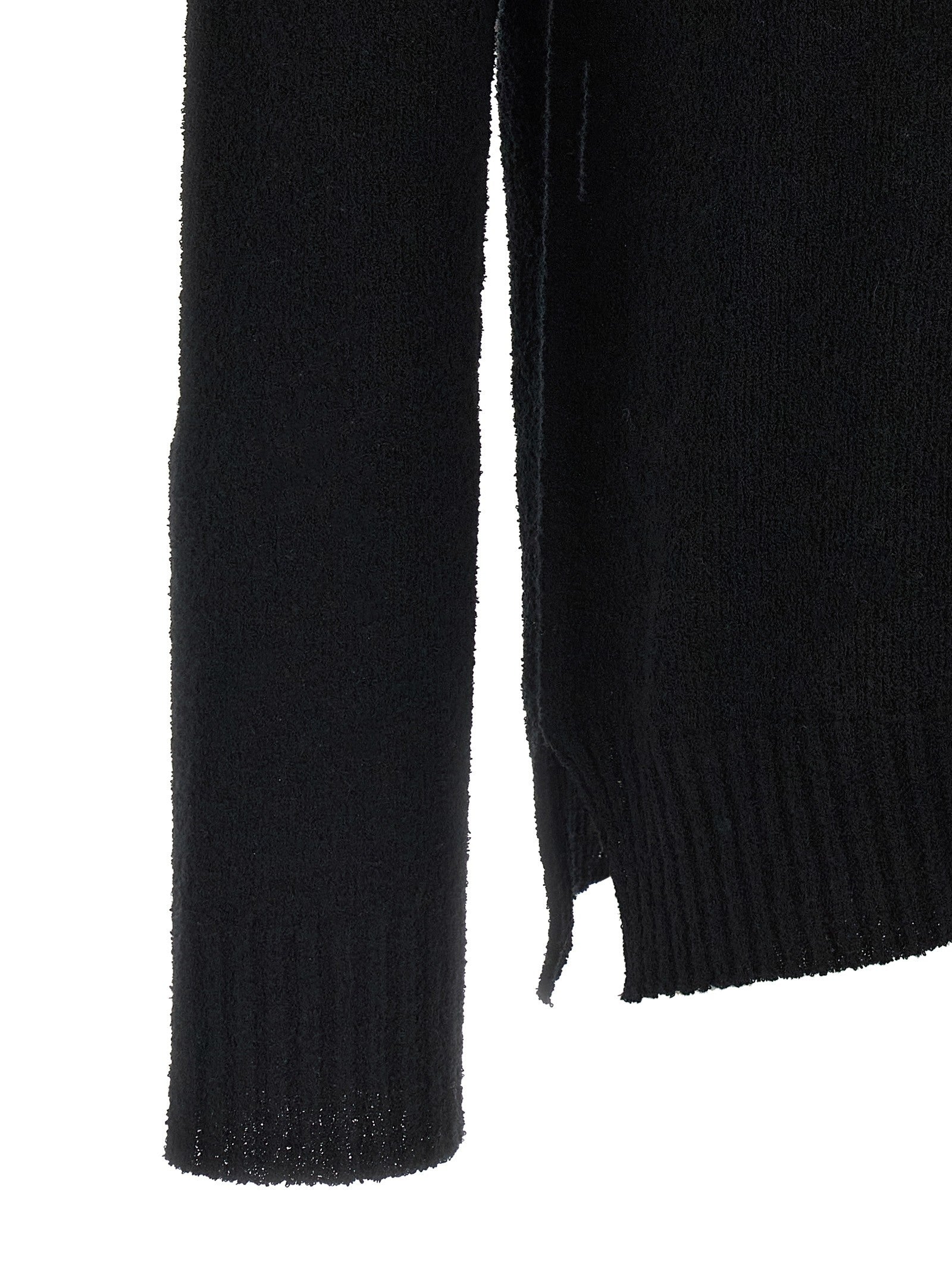 Ma'Ry'Ya Spongy Effect Sweater Black