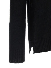 Ma'Ry'Ya Spongy Effect Sweater Black