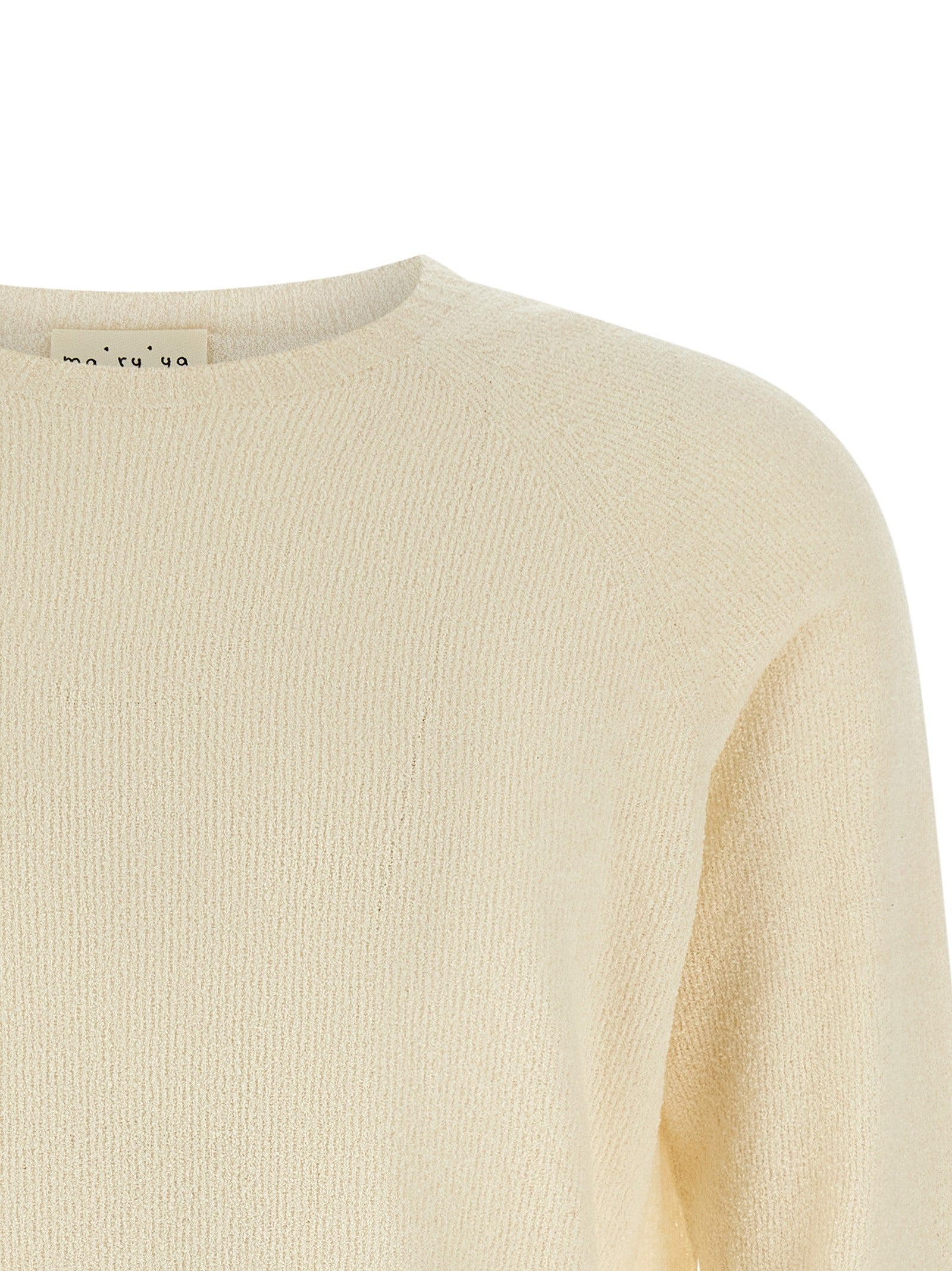 ma' ry' ya Spongy Effect Sweater Beige