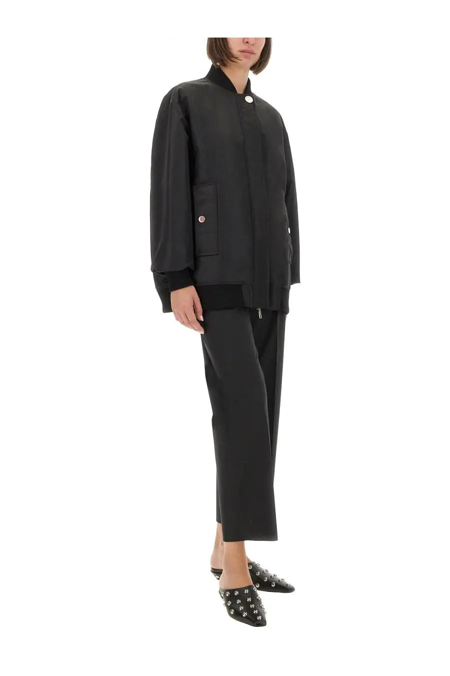 Sportmax Women's Bomber Agape Black, view 2