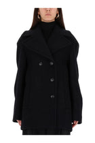 Sportmax Women's Double Breasted Coat Black
