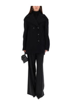 Sportmax Women's Double Breasted Coat Black, view 2