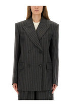 Sportmax Women's Double Breasted Jacket Belfordi123 Grey