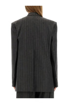 Sportmax Women's Double Breasted Jacket Belfordi123 Grey, view 3