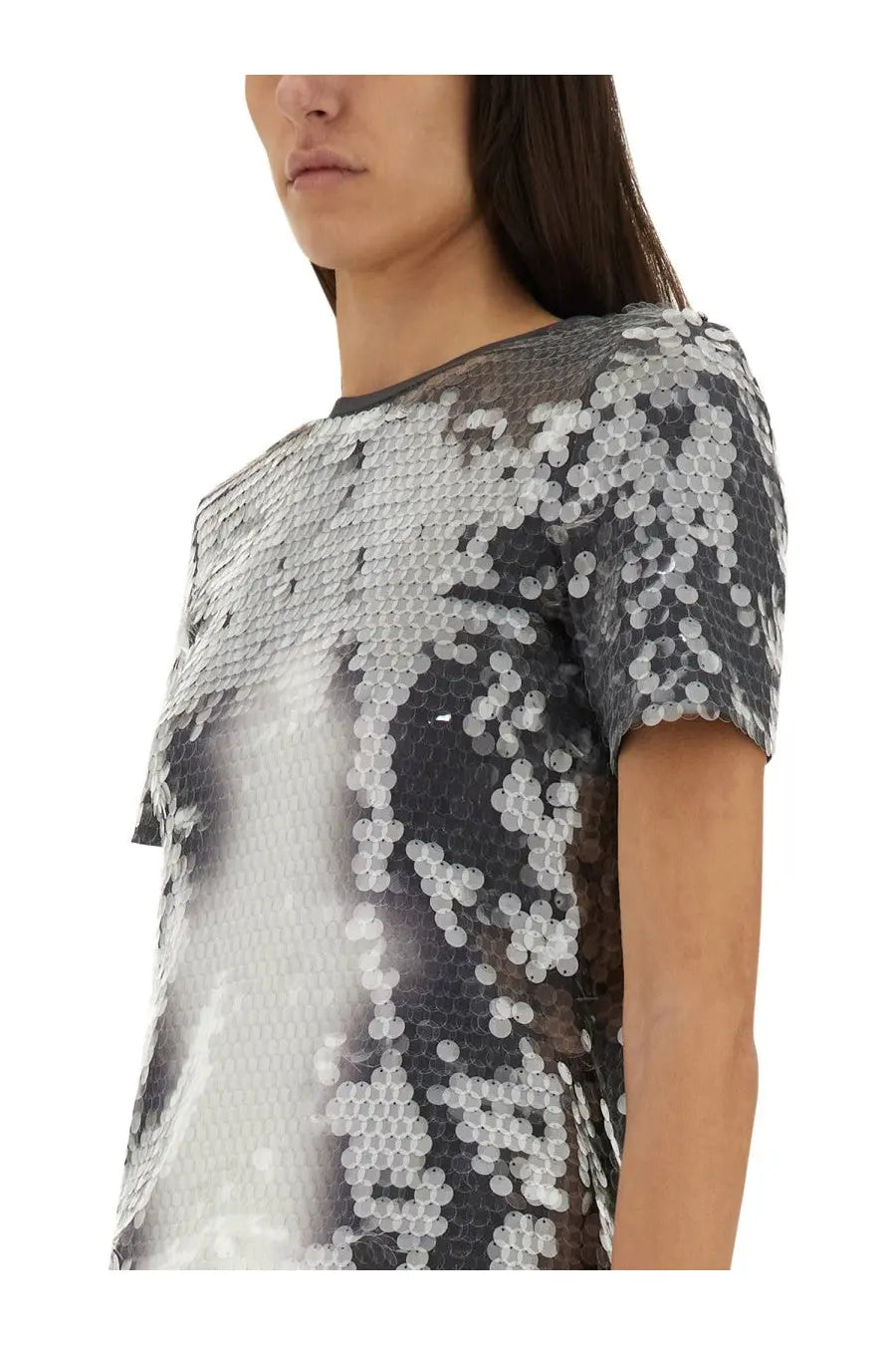 Sportmax Women's Kibbutz Sequined Top Black, view 4