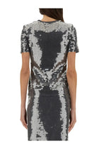 Sportmax Women's Kibbutz Sequined Top Black, view 3
