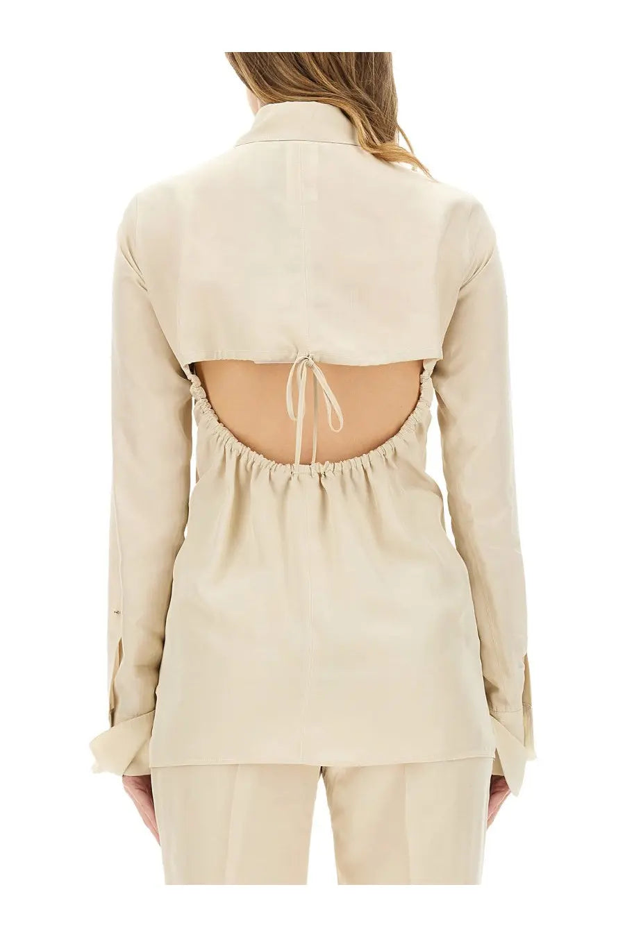 Sportmax Women's Shirt THEORY12 Beige, view 3