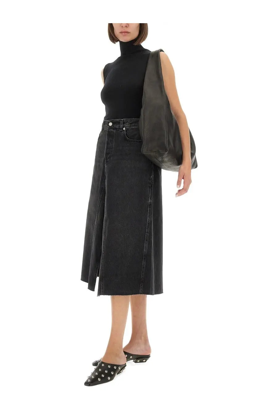 Sportmax Women's Sleeveless Vertigo Jersey Black, view 2