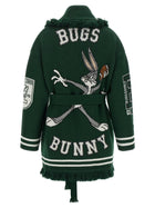 Alanui Sporty Bugs Bunny &amp; Sylvester Cardigan Green, view 2