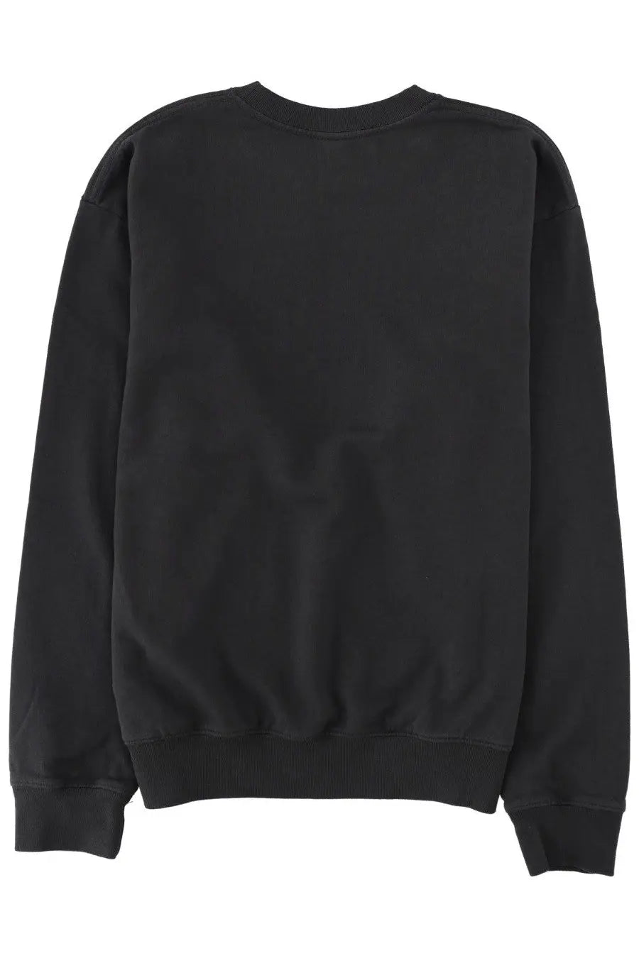 Sporty &amp; rich unisex felpa California con black crewneck sweatshirt with ribbed cuffs and hem in black