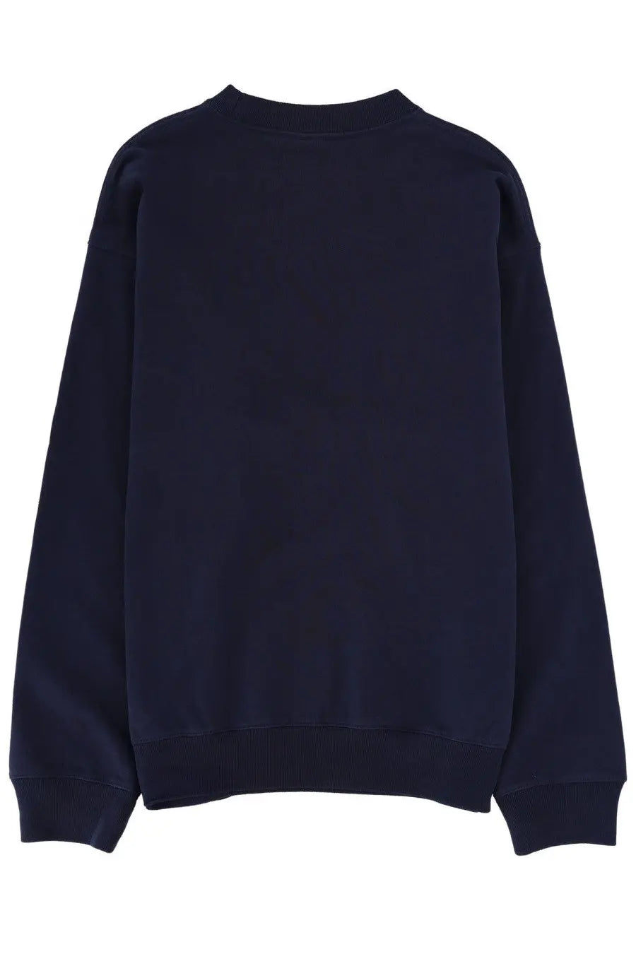 Navy blue crewneck sweatshirt from sporty &amp; rich unisex ny health club collection made of soft cotton blend