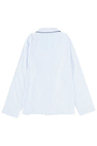 Sporty &amp; Rich Unisex Pajama Shirt Blue, view 2