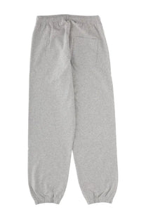Sporty &amp; Rich unisex gray heathered sweatpants with elastic waistband and single back pocket shown from the back side
