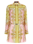 Versace Spring Barocco Dress Gold