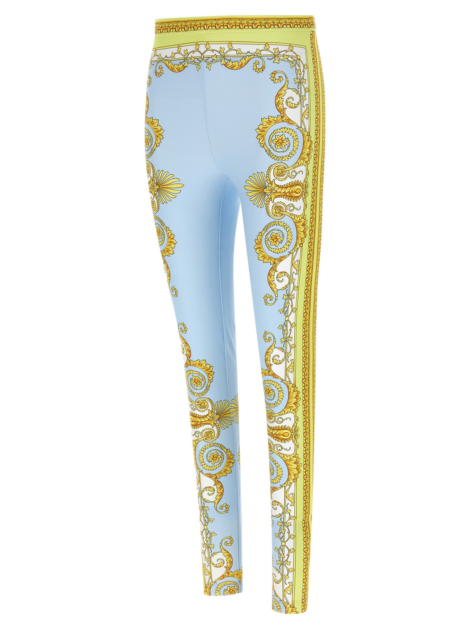 Versace Spring Barocco Leggings Blue
